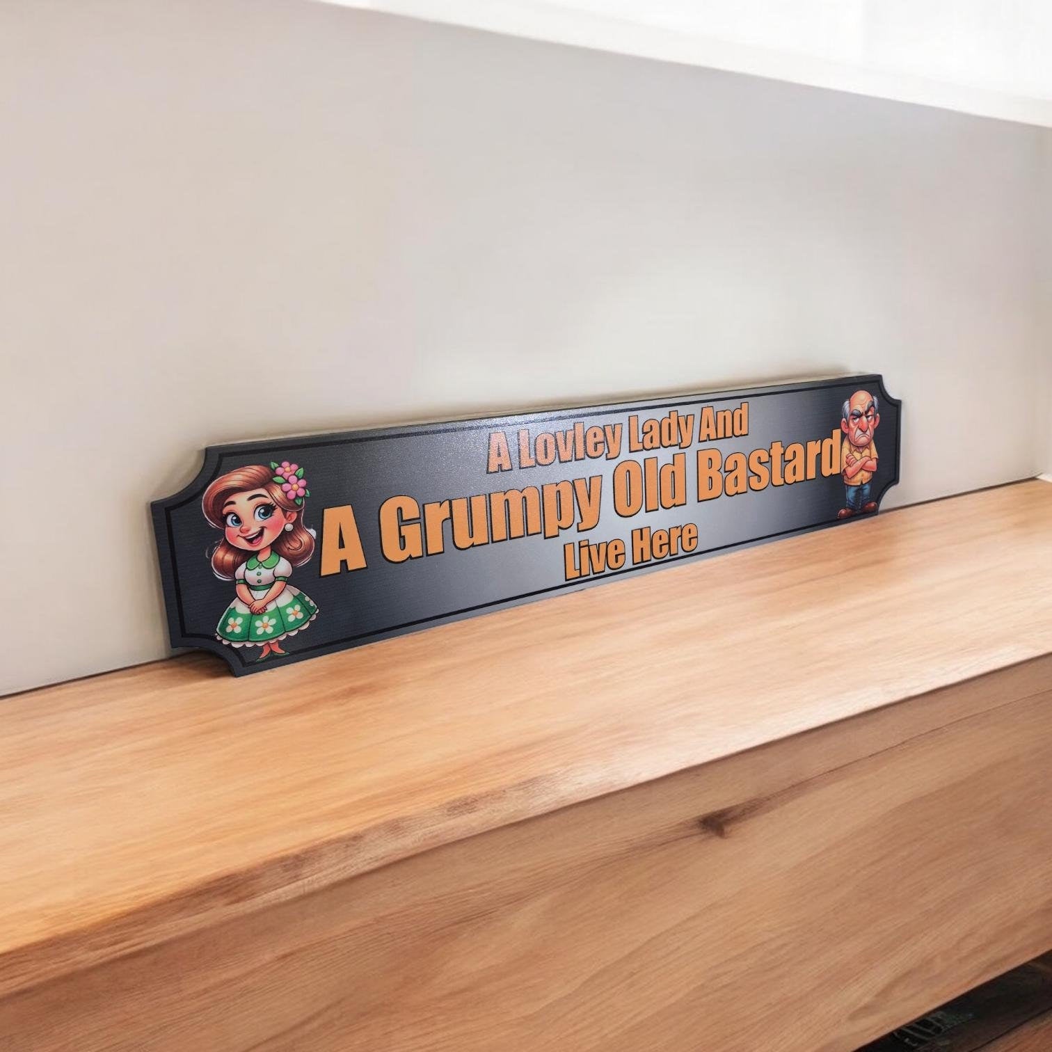 Funny Indoor Wooden House Sign - Home Decor, Wall Art & Gift for Weddings, Housewarming Anniversary, Retirement And Couple Gift