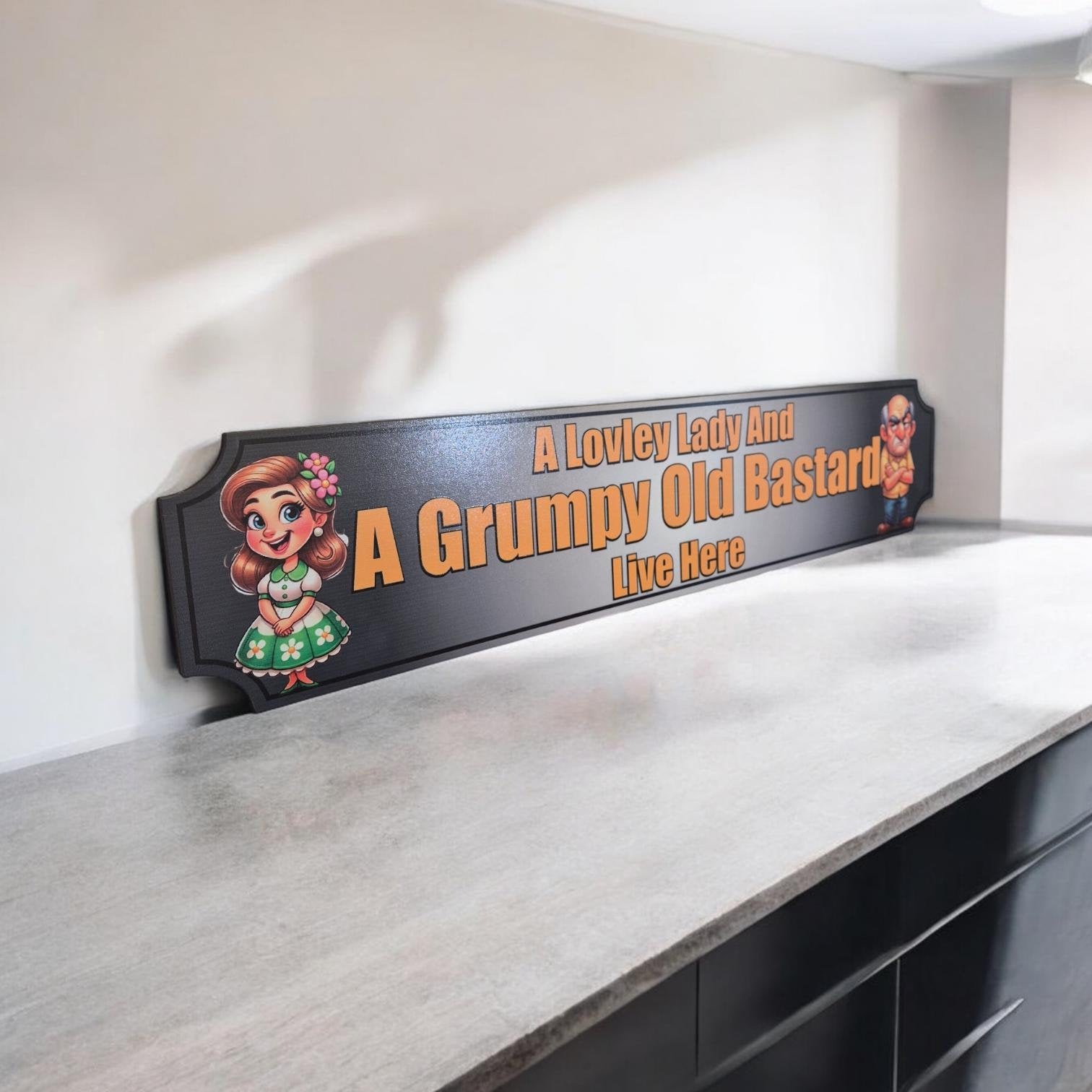 Funny Indoor Wooden House Sign - Home Decor, Wall Art & Gift for Weddings, Housewarming Anniversary, Retirement And Couple Gift