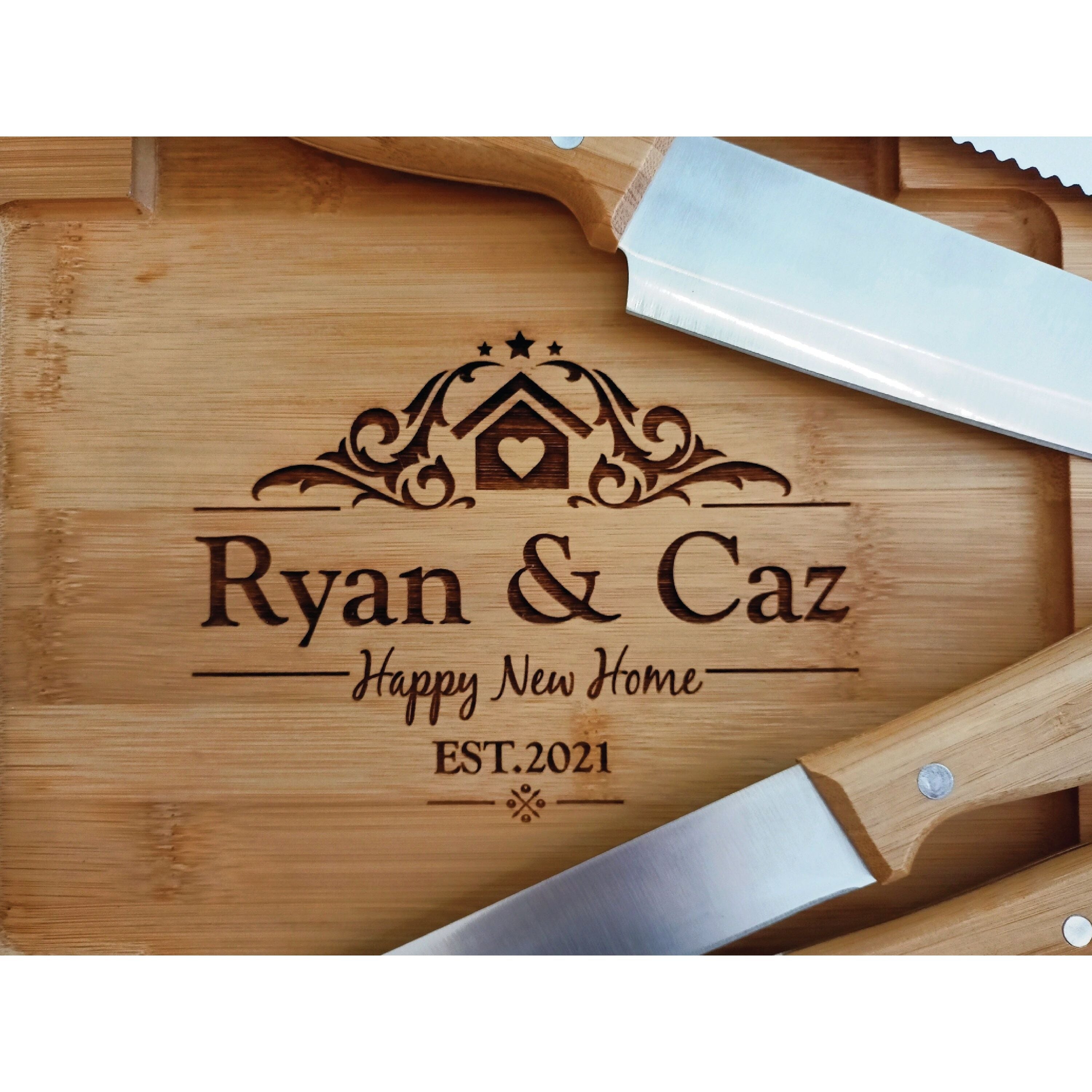 Personalised Housewarming Gift, Cookbook Stand with Tablet/iPad Holder - The Ideal New Home Gift For Couples Or Families