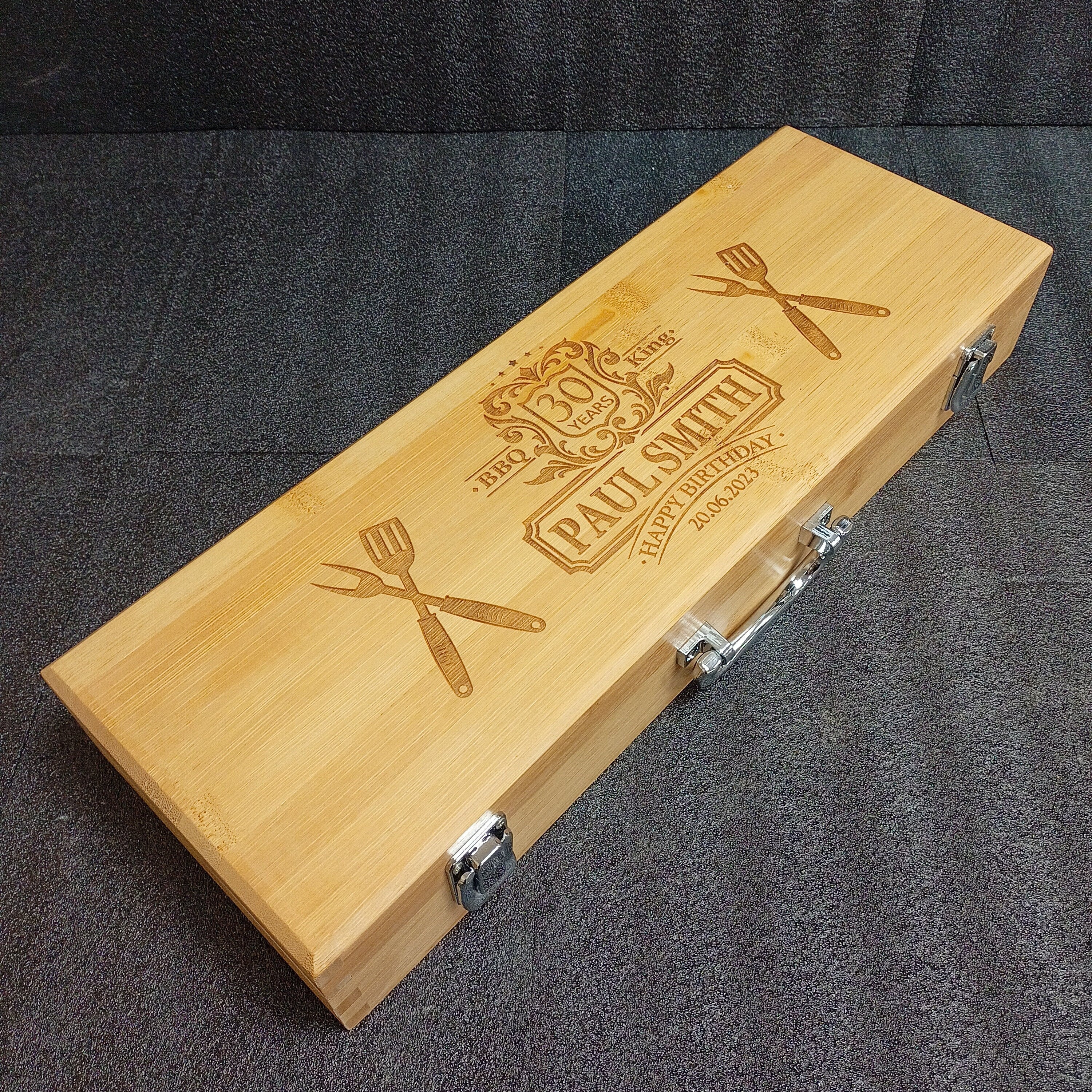 30th Birthday Gift - Personalized BBQ Set for Him