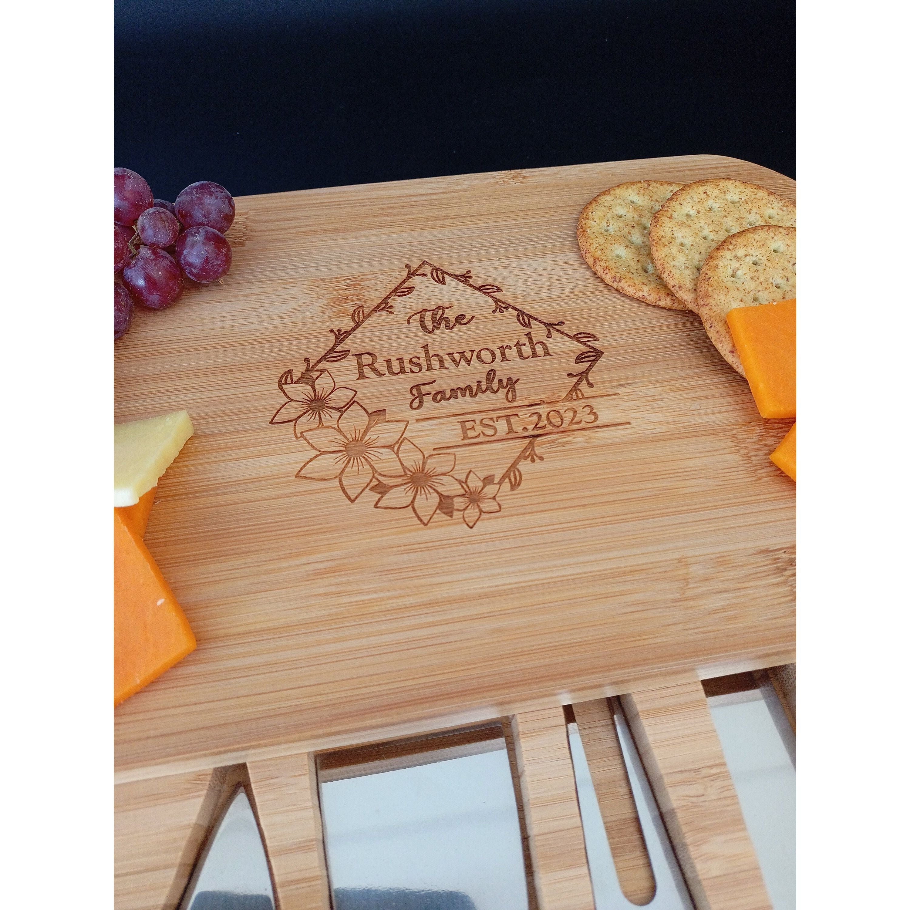 Custom Cheese Board - Personalized Wedding Anniversary Gift