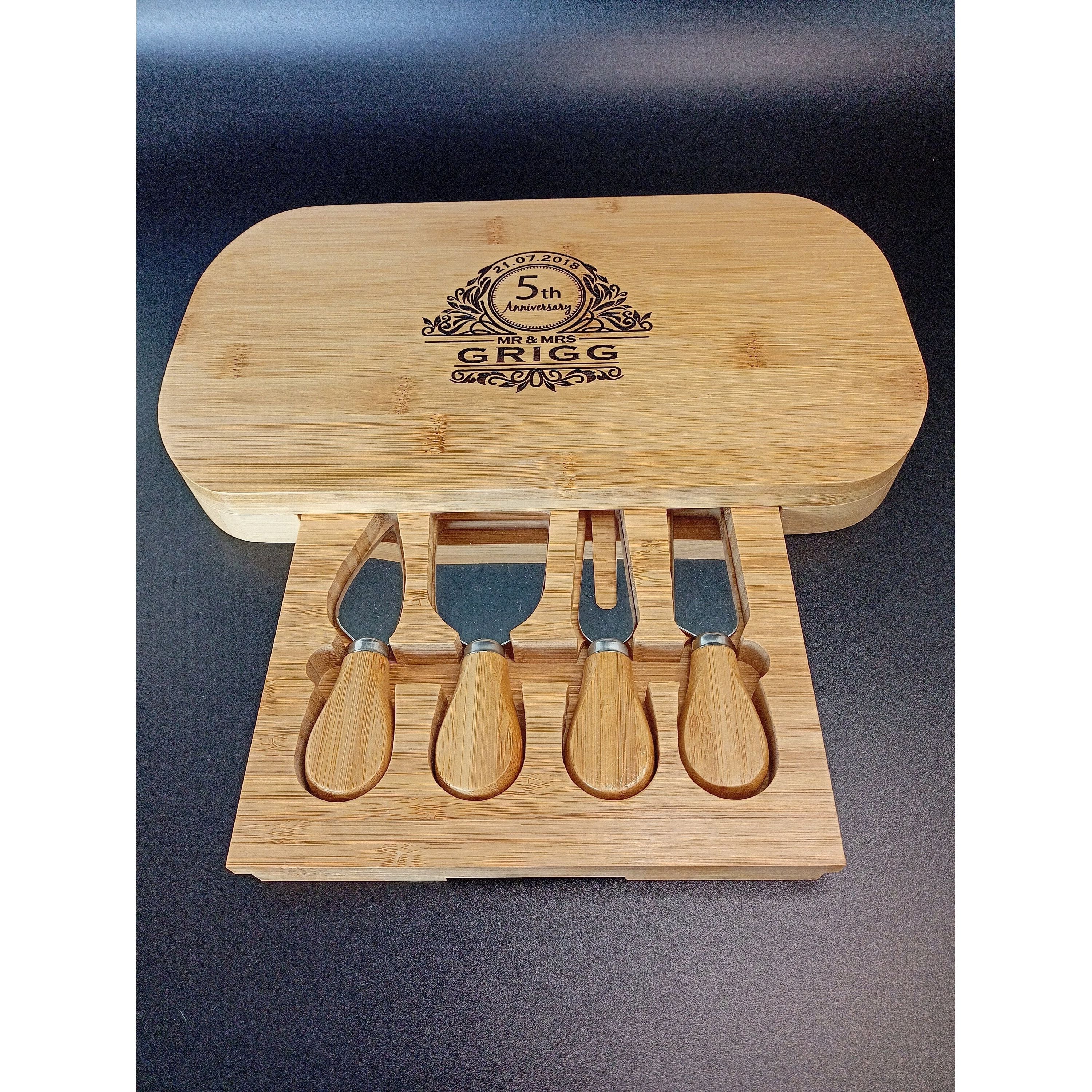5th Anniversary - Personalized Cheeseboard