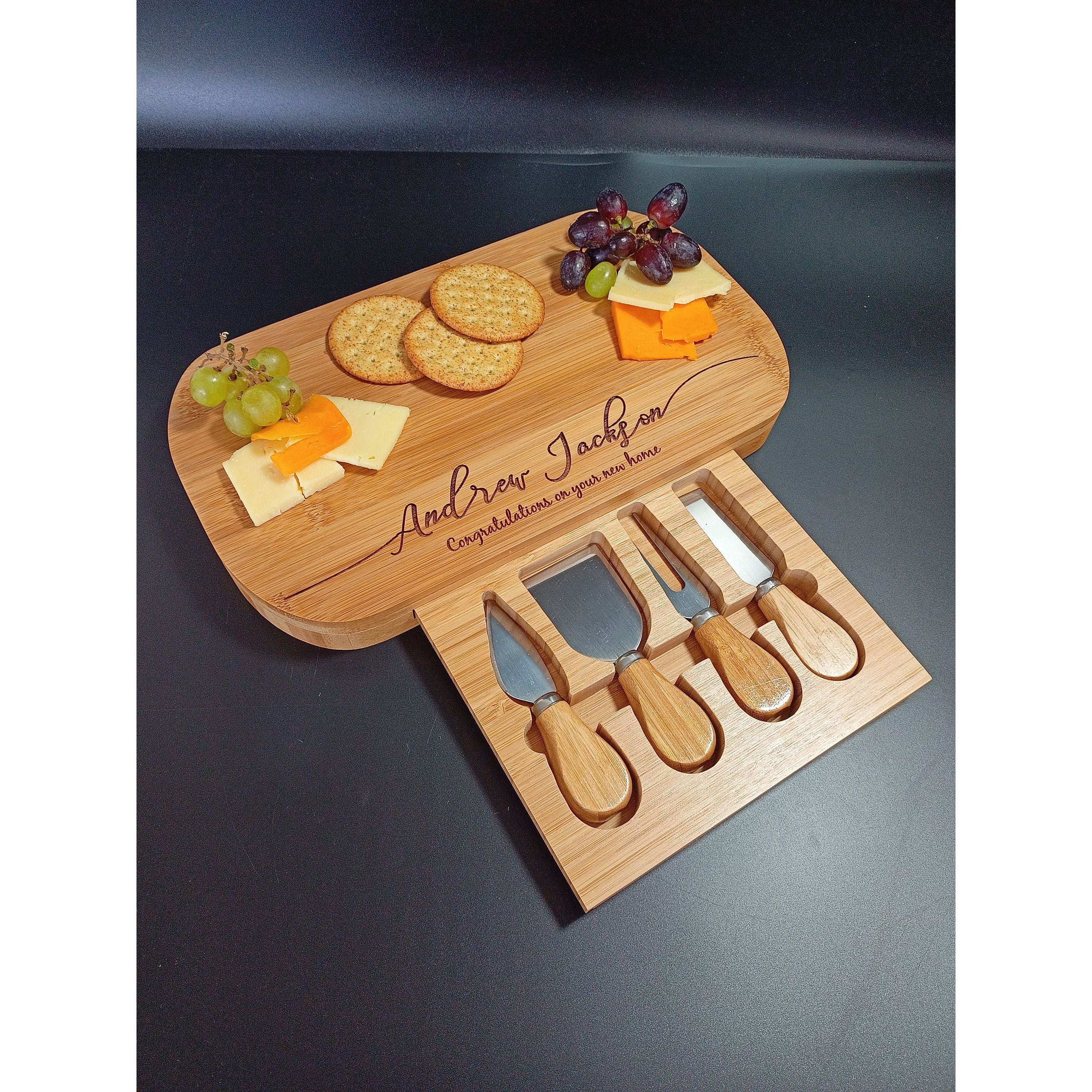 Housewarming Gift - Custom Cheese Board Makes The Perfect Personalised New Home Gift For The Whole Family - Housewarming Gift First Home