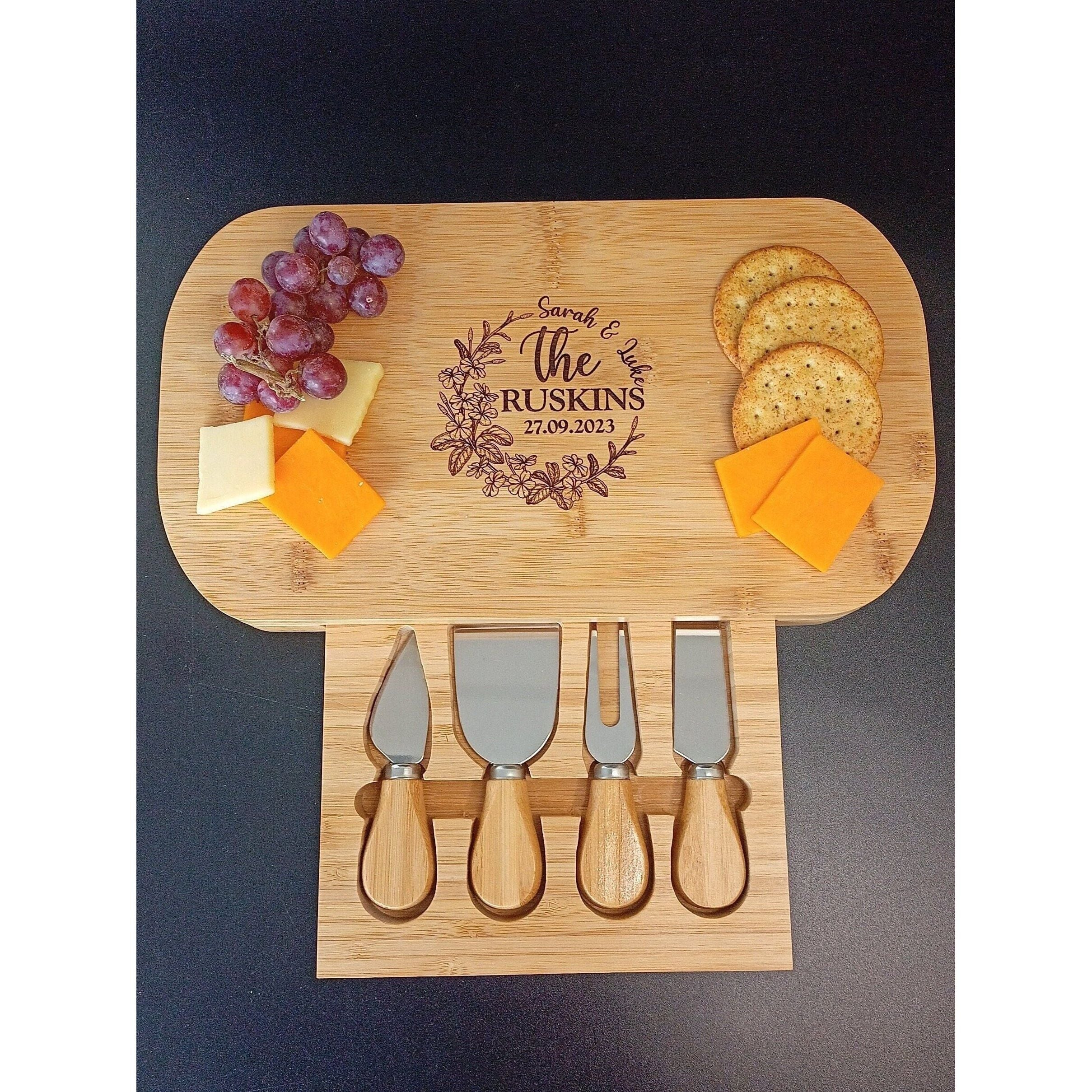 Housewarming Gift - Custom Cheese Board Makes The Perfect Personalised New Home Gift For The Whole Family - Housewarming Gift First Home