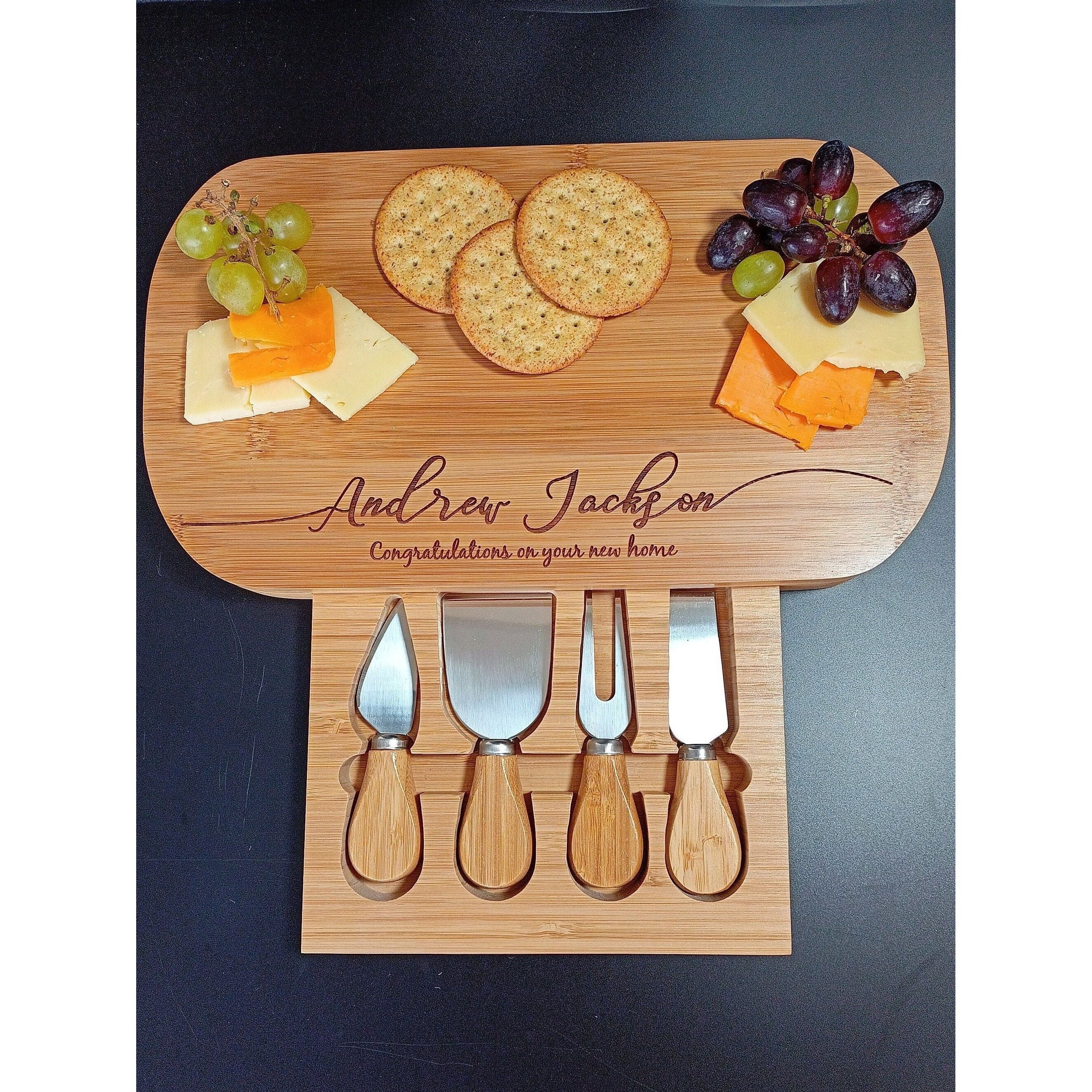 Housewarming Gift - Custom Cheese Board Makes The Perfect Personalised New Home Gift For The Whole Family - Housewarming Gift First Home