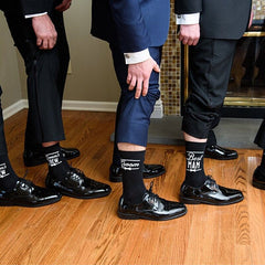 Father of the Bride Groom to be Best Man Groomsman Socks Wedding engagement bridal shower bachelor party Proposal Gift present