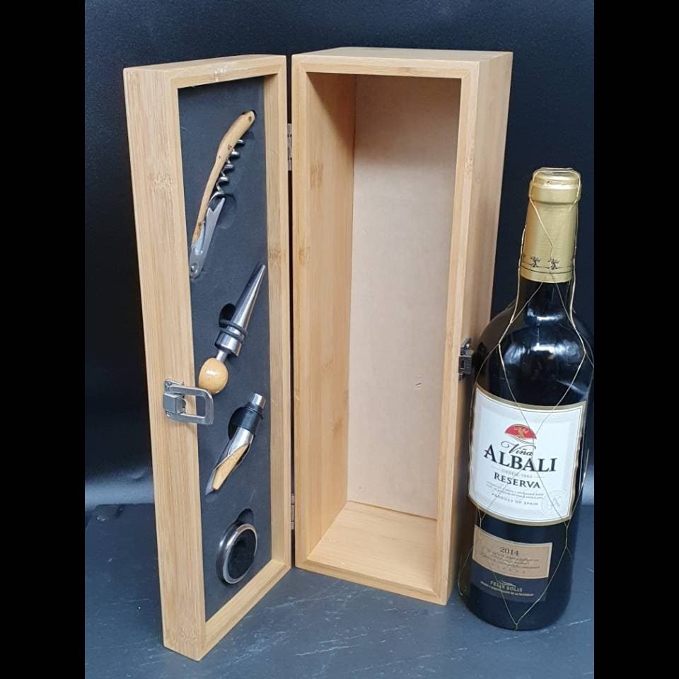 60th Birthday Gifts For Women / Men . Personalised Bamboo Wine Box With Tools. Gifts For Mom / Dad .   Personalized gift / Dad 60th Birthday