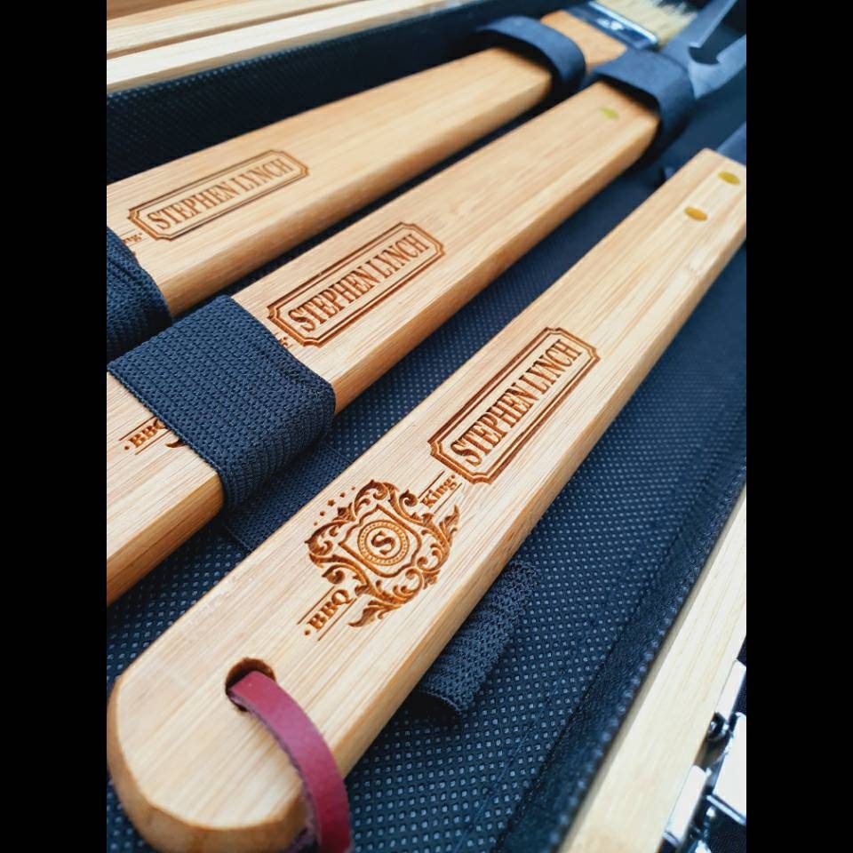 BBQ - Birthday Gift For Him - Personalised BBQ Set Ideal Boyfriend Gift - The Ultimate  Birthday Gift For Him - Happy Birthday Gift