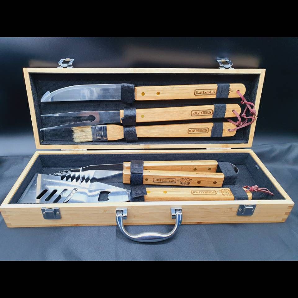 BBQ - Birthday Gift For Him - Personalised BBQ Set Ideal Boyfriend Gift - The Ultimate  Birthday Gift For Him - Happy Birthday Gift
