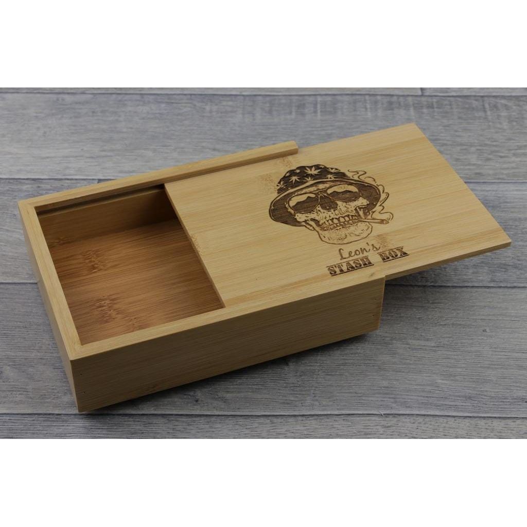 Cannabis / Weed Rolling Tray. Personalized Wood Stash Box For Weed / Cannabis . Wood Tray With Sliding Lid. Weed / Cannabis Accessories 420