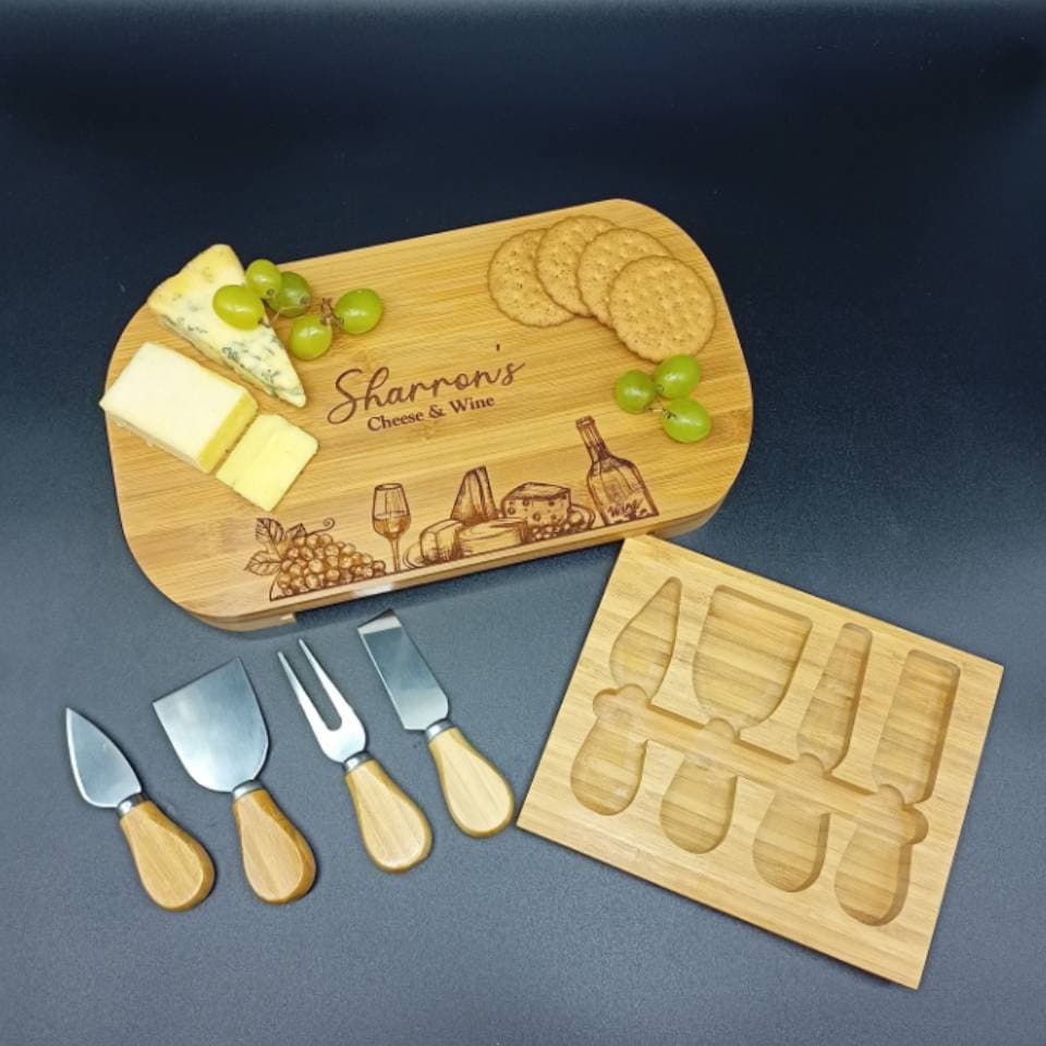 Birthday Gift For Her - Cheese Board And Accessories - Charcuterie Board Personalised - Gift For Women - Engraved Gift - Gift For Her