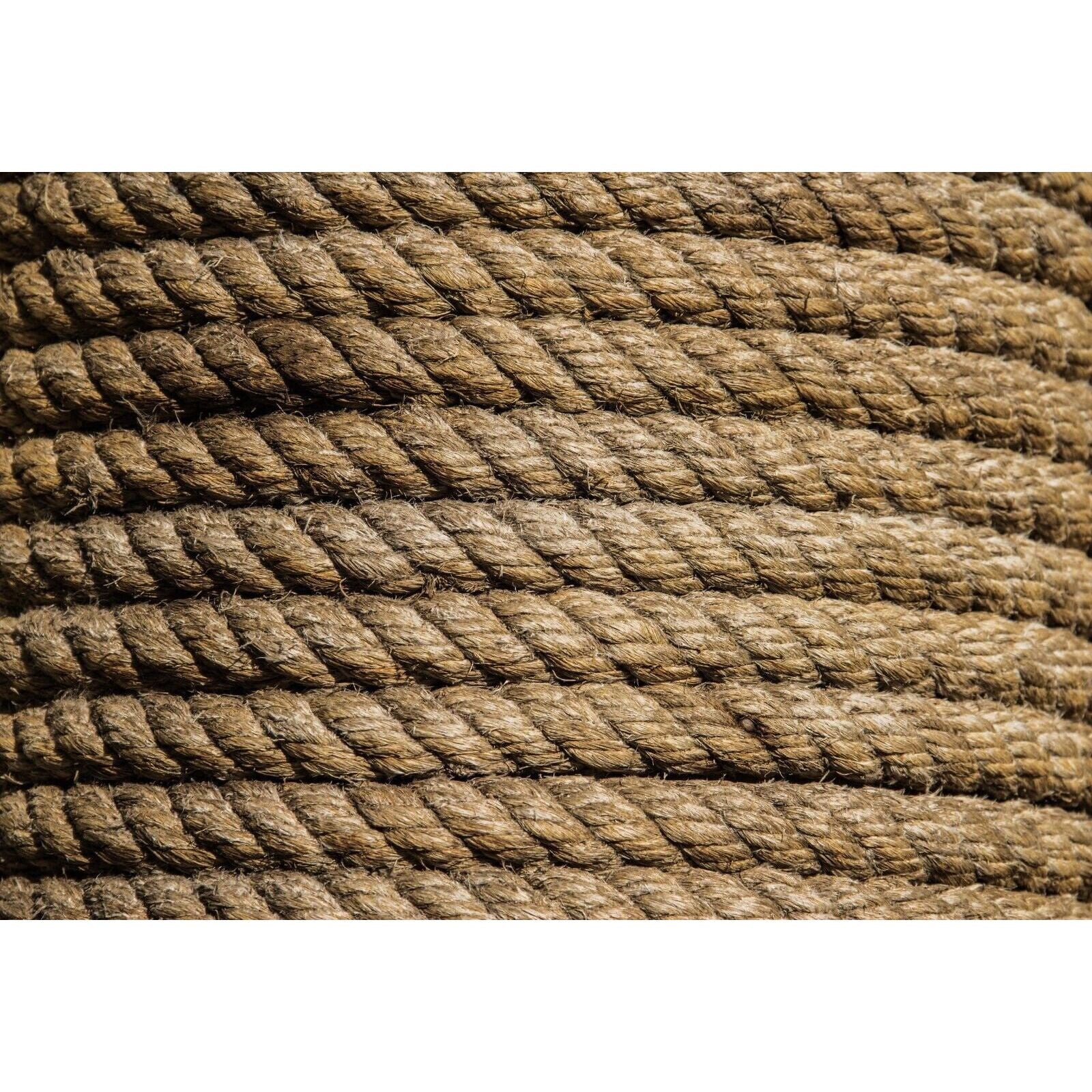 24mm Sisal Rope - Natural Sisal Rope For Crafts, Decking, Cat Posts, Parrots, Rustic Decor Rope