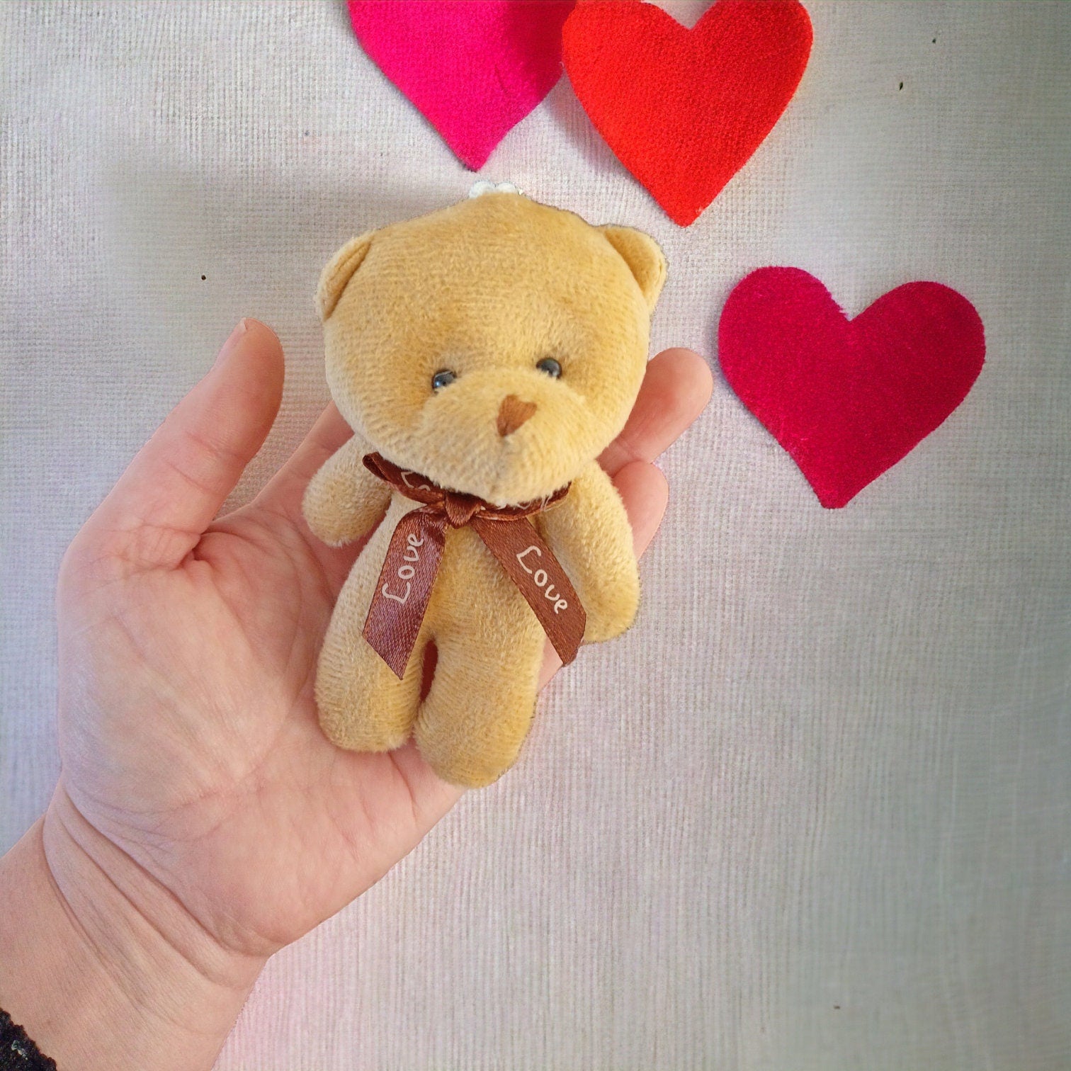Pocket Bear Hug - Personalised Pocket Bear Hug Friend, Sympathy, Thank You, Good Luck & Bereavement Comfort Gift Under 10 Pounds