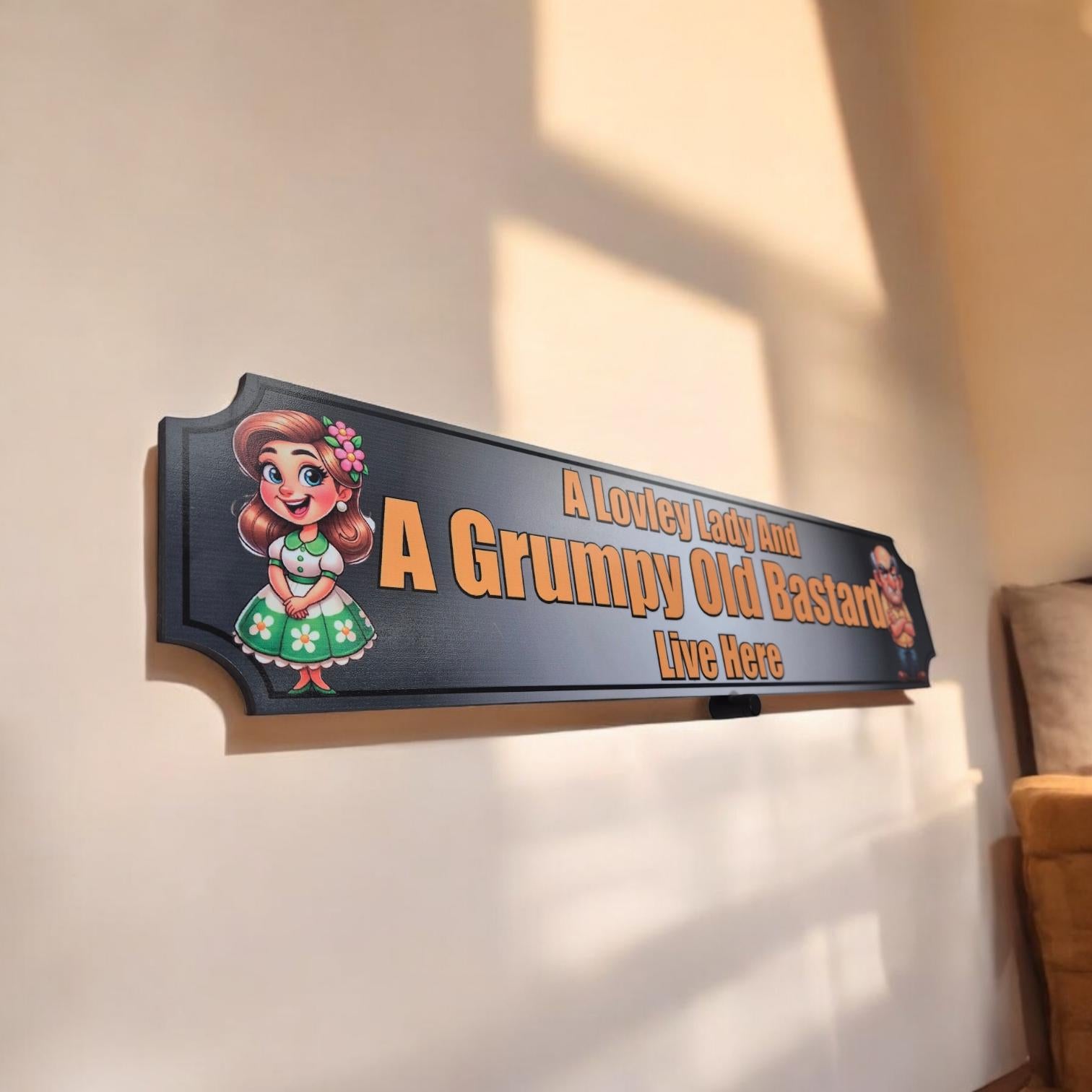 Funny Indoor Wooden House Sign - Home Decor, Wall Art & Gift for Weddings, Housewarming Anniversary, Retirement And Couple Gift