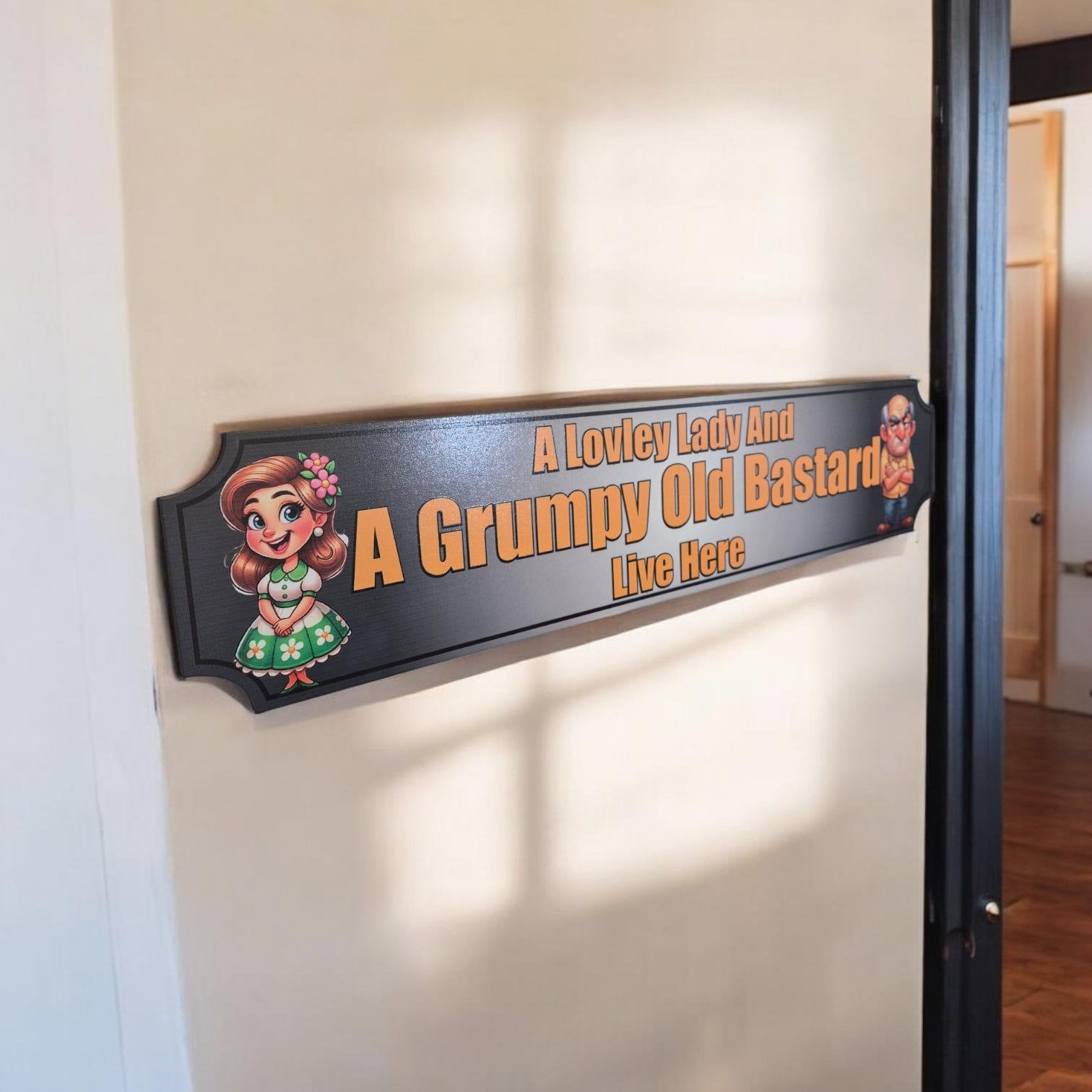 Funny Indoor Wooden House Sign - Home Decor, Wall Art & Gift for Weddings, Housewarming Anniversary, Retirement And Couple Gift