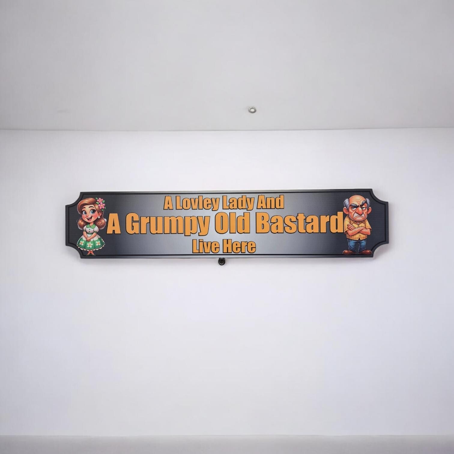 Funny Indoor Wooden House Sign - Home Decor, Wall Art & Gift for Weddings, Housewarming Anniversary, Retirement And Couple Gift