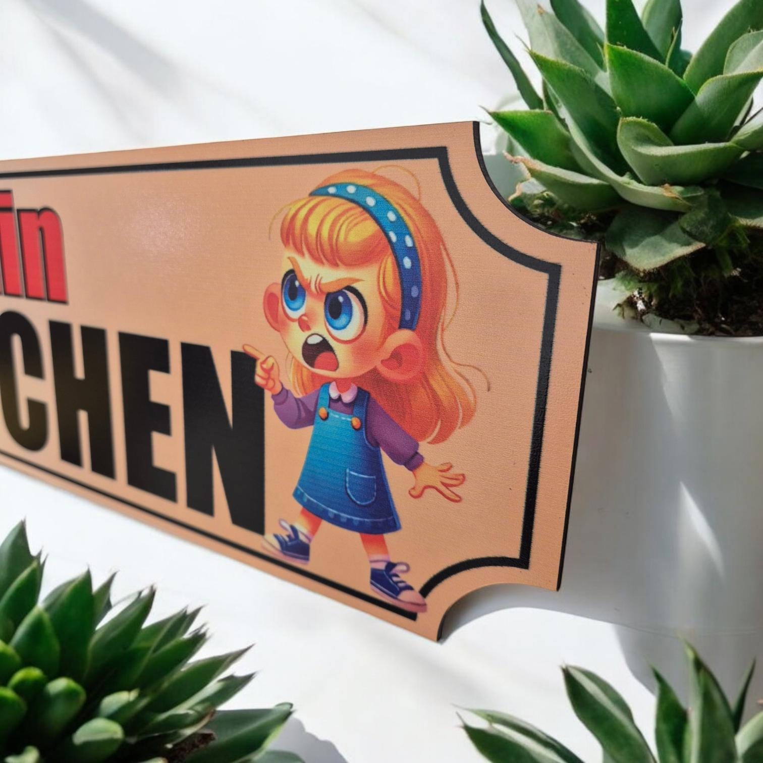 No Bitchin' in My Kitchen - Funny Wooden Kitchen Sign for Home Decor, Wall Art, Housewarming Gift, Mum's Kitchen Gift & Kitchen Humour