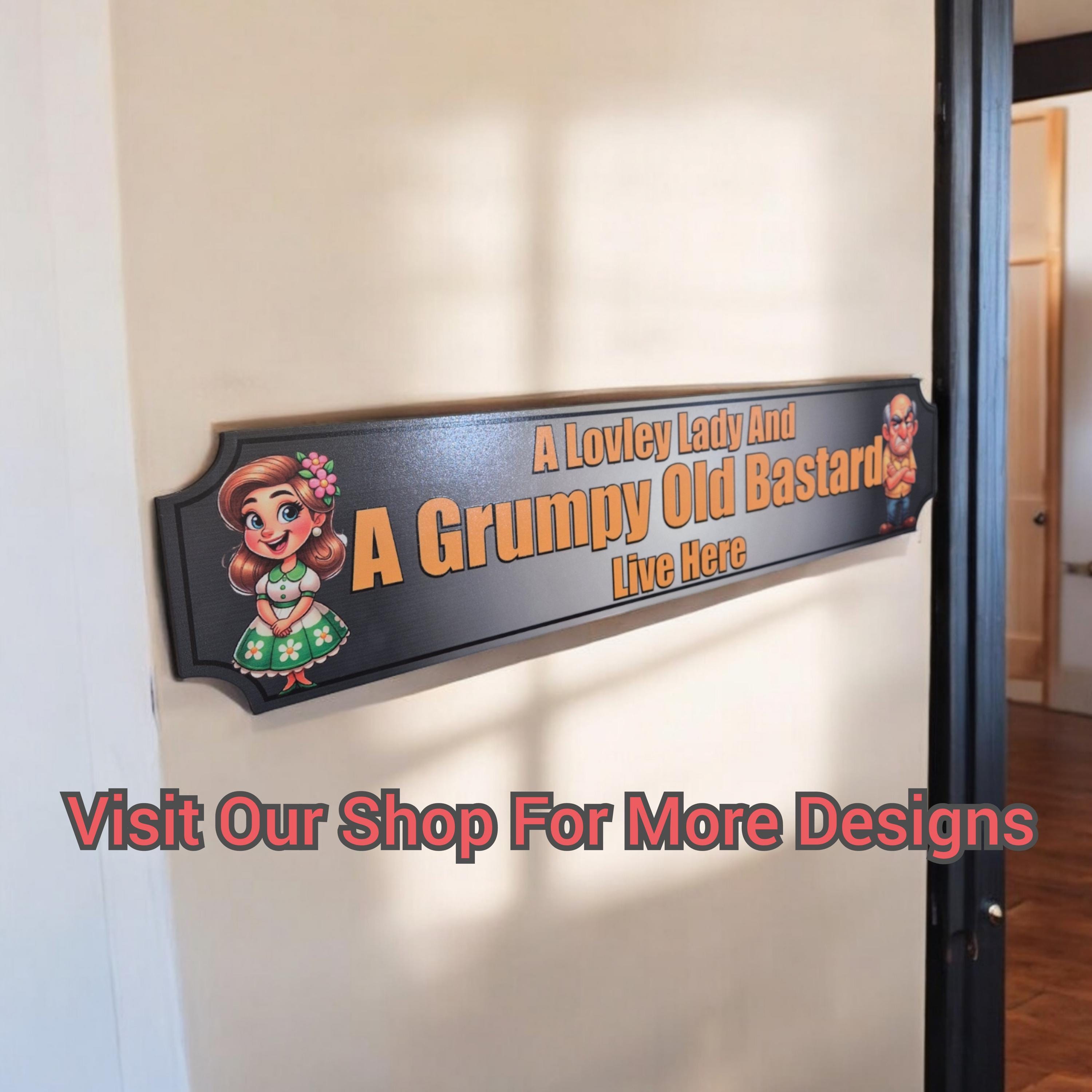 This Is Our Happy Place So Don't Ruin It House Sign -  Funny Wooden Sign for Home Decor, Wall Art, Perfect Housewarming, New Home Gift