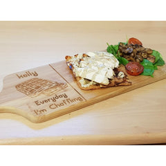 Chaffle Board,THE ORIGINAL  Personalised Chaffle recipe board, Personalised paddle serving chaffle board, Bamboo chaffle serving board.KETO - PersonalisedByPicArt