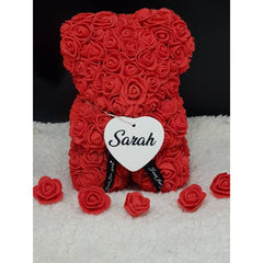 Valentine's Day - Personalized Rose Teddy Bear with Box