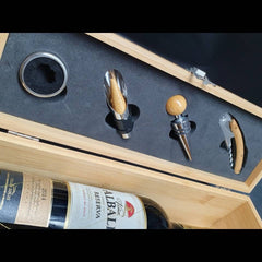 Personalised Wine Box for Best Man, Groomsmen & Ushers With Scottish Kilt Inspired Design - The Perfect Wedding Thank You Gift