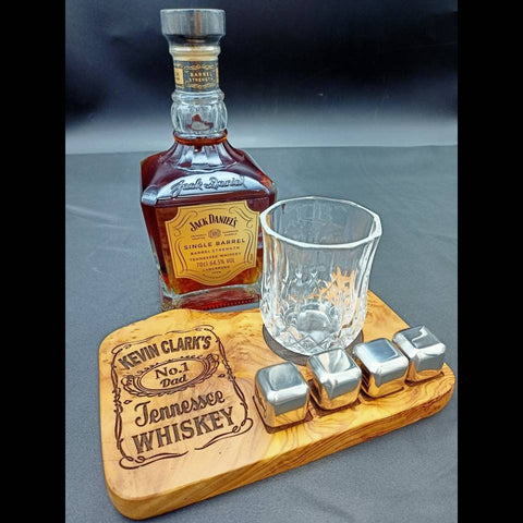 One Year Anniversary - Personalized Whiskey Gift Set