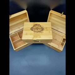 21st Birthday Gift - Large Bamboo Stash Box with Lock & Tray