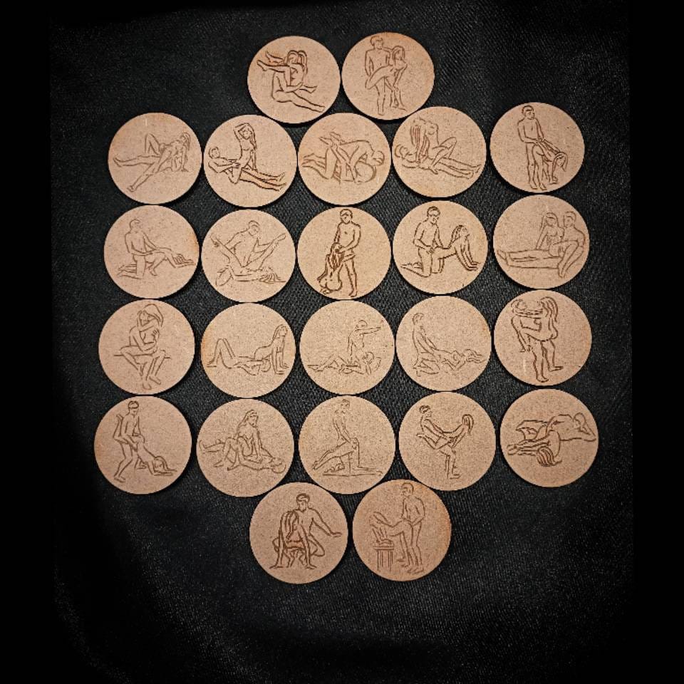 24 Sex Position Tokens - Gift For Him - Boyfriend Valentines Gift -Hus –  YourGiftShop.co.uk