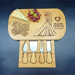 Personalized Cheese Board & Accessories - Wedding Gift