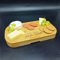 Leaving Gift Work Colleague - Charcuterie Personalised Cheese Board And Accessories - colleague leaving gift - Friend Leaving Gift