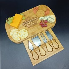 Ruby Wedding Anniversary - Personalized Bamboo Charcuterie Board