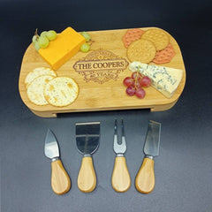 Ruby Wedding Anniversary - Personalized Bamboo Charcuterie Board