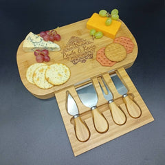 Ruby Wedding Anniversary - Personalized Bamboo Charcuterie Board