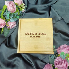 Personalised Bamboo Wooden USB Box - Store Your Special Memories In This  USB Presentation Box Also Holds 6X4 Photo Prints - Wedding Gift