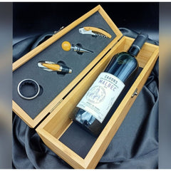 Personalised Wine Box for Best Man, Groomsmen & Ushers With Scottish Kilt Inspired Design - The Perfect Wedding Thank You Gift