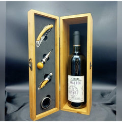 Personalised Wine Box for Best Man, Groomsmen & Ushers With Scottish Kilt Inspired Design - The Perfect Wedding Thank You Gift