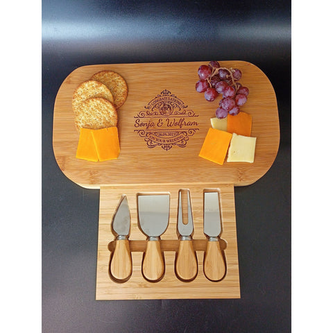 Personalised Wedding Gifts For Couple - Custom Cheese Board Makes The Perfect Wedding Gift - We Accept Custom Engraving Requests