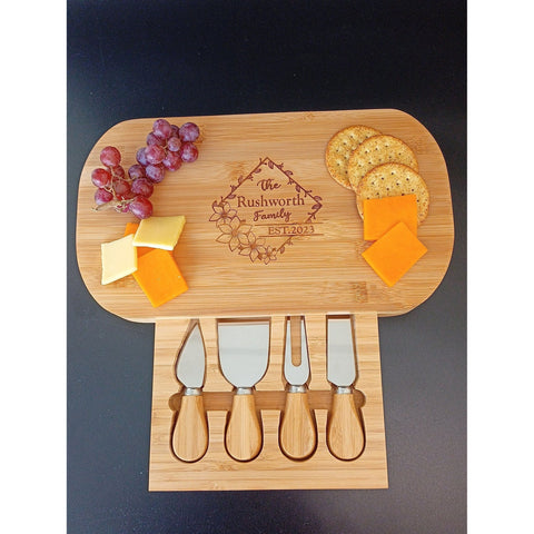 Custom Cheese Board - Personalized Wedding Anniversary Gift