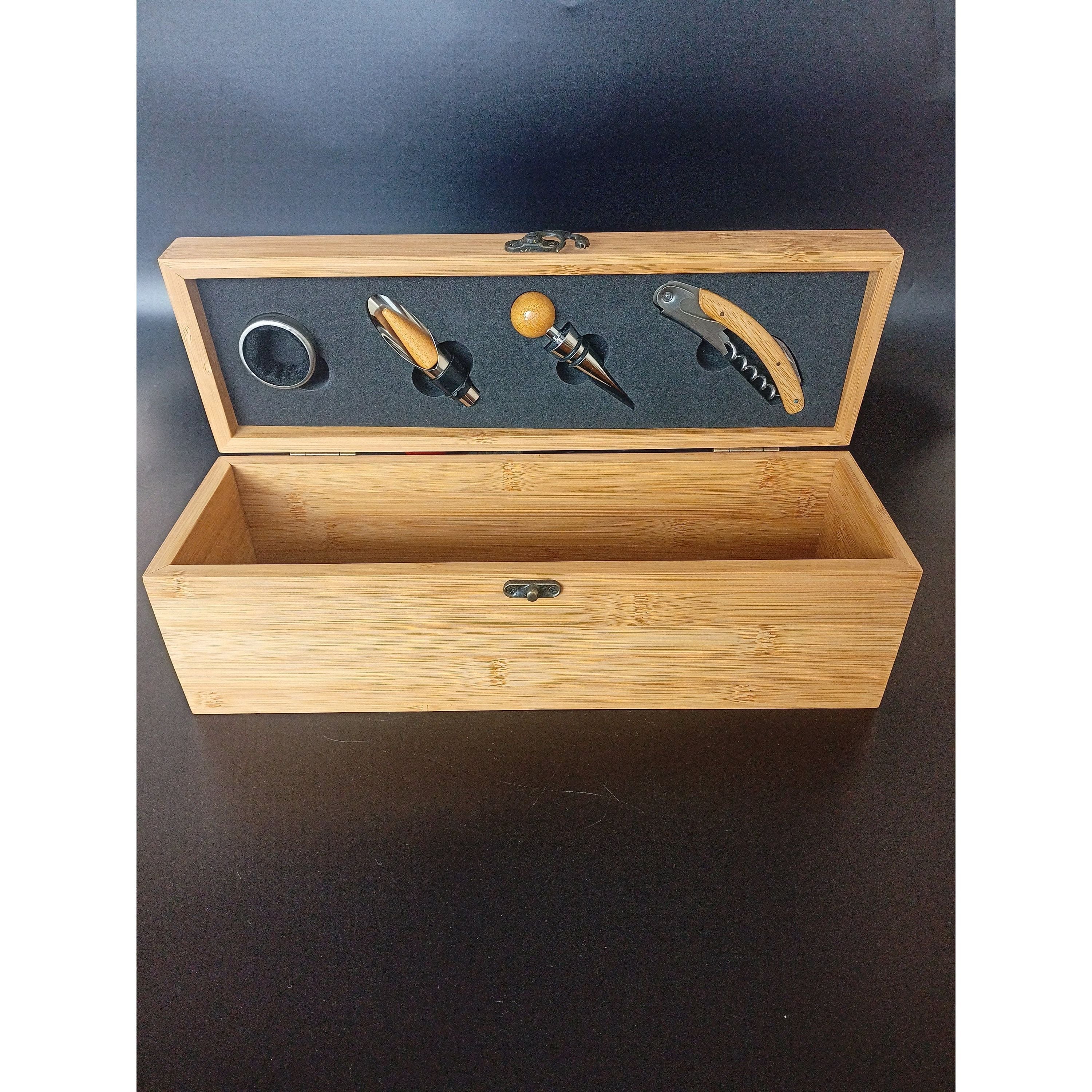 Football Coach Gift - Personalised Bamboo Wine Box - Personalised Gift For Football, Rugby, Tennis, Baseball, Basketball, Softball Coach