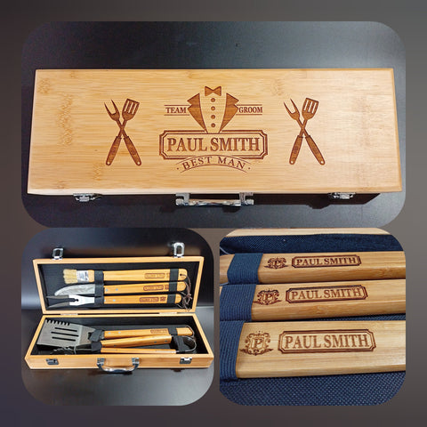 Best Man Gift - Personalized BBQ Set