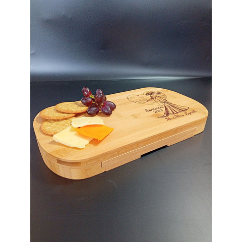 Just Married Wedding Gift - Custom Cheese Board Makes The Perfect Personalised wedding gift For The Special Couple - Mr & Mrs Wedding Gift