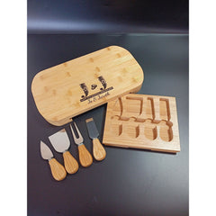 "5th Anniversary Gift - Personalized Cheeseboard for Couples