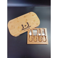 "5th Anniversary Gift - Personalized Cheeseboard for Couples