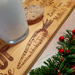 Christmas Eve Plate For Santa - Personalised Christmas Eve Board For Santa Treats & Reindeer Food